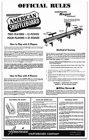 American Shuffleboard Poster
